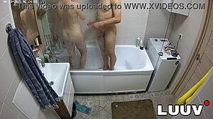Man, Luuv Esteban and Foxy look amazing showering together, those natural tits are perfect!