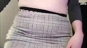 that fat ass shakes wildly in fishnets hiding her juicy pussy secrets