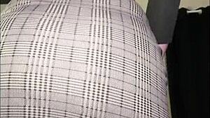 that fat ass shakes wildly in fishnets hiding her juicy pussy secrets