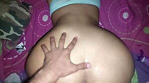 ever tried anal with a big cock girlfriend before? condom almost slips but she loves my deep ass pounding