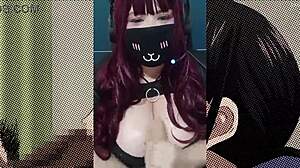 goth milf's big tits tease you into jerking during dirty joi roleplay