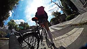 check out this crossdresser flashing her miniskirt upskirt all around the city...