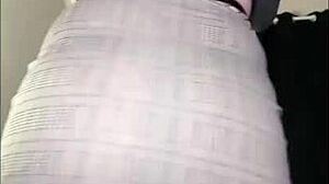 that fat ass shakes wildly in fishnets hiding her juicy pussy secrets