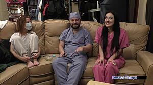 Blaire Celeste Endures Dr Tampa's Intense University Entrance Physical Behind the Scenes