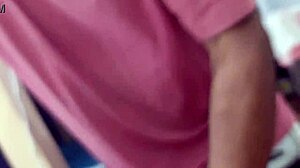 Trans couple fucks live with creampie finish