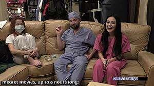 Blaire Celeste Endures Dr Tampa's Intense University Entrance Physical Behind the Scenes