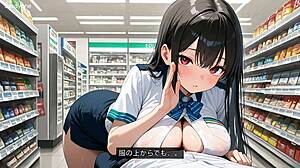 giant tits clerk gives secret titjob asmr late night