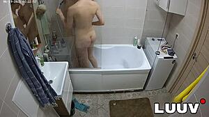 Man, Luuv Esteban and Foxy look amazing showering together, those natural tits are perfect!