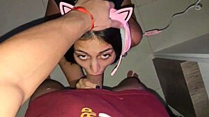 Oh man, huge cumshot all over my cute gamer hermanastra's face after deepthroat, she's kawaii af!!