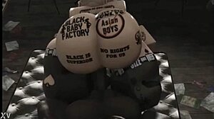 snow bunny fat ass bounces wildly riding big cock in roblox studio