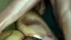 creamy ebony milf's WET PUSSY gets BANGED by huge cock