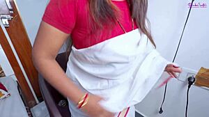 Hot Desi Neighbor Bhabhi Endures Painful Hard Fuck from Young Stud in Bedroom