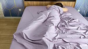 stepson walks in sees fat ass stepmom bent over bed waiting taboo pounding