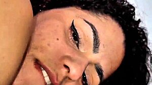 Brazilian big ass brunette takes full 100 anal in sheer red