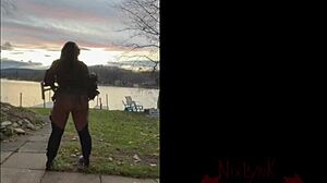 Nixlynka shakes her sexy Latina ass in Jason cosplay on Friday 13th