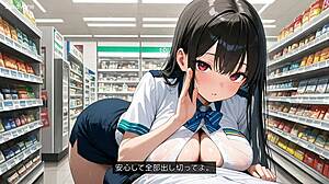 giant tits clerk gives secret titjob asmr late night