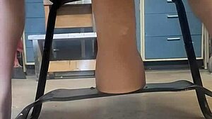 watch her bounce on that huge hankey's dildo chair 🍑🔥😩