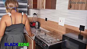 there's plenty reasons i dig fucking that ebony mommy's tight ass in the kitchen