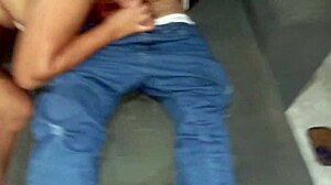 Latina swallows neighbor's monster cum load