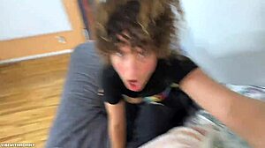 Milf Catches Masked Intruder Jerking Monster Cock and Joins for Pussy Ride