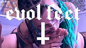 Suck my toes hard to start the day right!