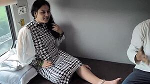 chubby asian milf bends over train for big cock doggystyle pounding