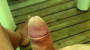 i'm so excited gonna cum on the campsite terrace!