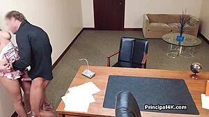 Latina Housewife Bent Over and Hammered by Horny Principal