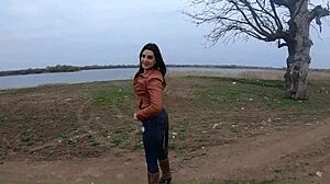 beautiful step-mom housewife shakes huge ass spreads hungry gaping pussy