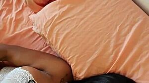 he spies stepmom masturbating then pounds her wet pussy and blasts ass cum