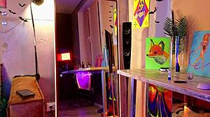 hot girl strips teasingly dances with dildo before pussy orgasm