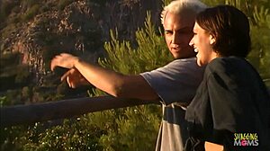 Horny Brunettes with Big Boobs Fuck Friend Outdoor Doggystyle and Titty Fuck