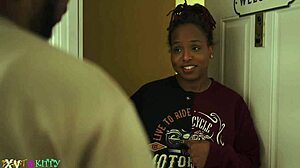 hubby gone she spreads for ex's thick cock pounding