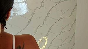 he spies stepmom masturbating then pounds her wet pussy and blasts ass cum