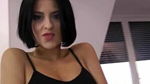 Amateur ballerina teen sucks old man's monster cock then doggystyle hardcore