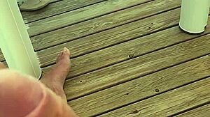 i'm so excited gonna cum on the campsite terrace!