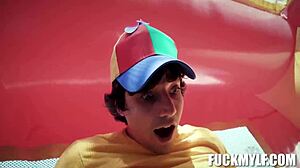 ricky wrestles bella the strongest petite teen into intense hardcore pounding on carnival holiday