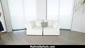 stepbrother slips into bully stepsis tight hairy pussy by accident