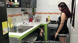 Neighbor Does Her a Favor and Ends Up Pounding Her Tight Wet Pussy Doggystyle Creampie Explosion!