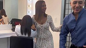 Groom sneaks makeup artist's pussy fuck pre-wedding?