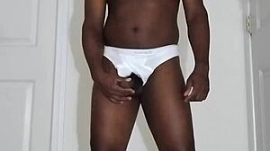 Finally masturbating again in white underwear solo bliss