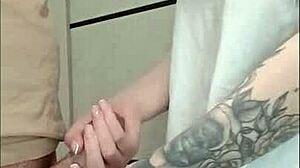 Stepmom's Friend Grabs My Dick For Wild House Party Handjob Jerk Off!