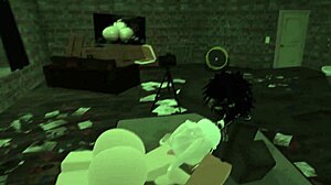 Whoa cute girl landlord can't handle that massive bbc destroying her on roblox?