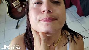 god i love watching this anal novinha suck huge cock and take double creampie in her big ass