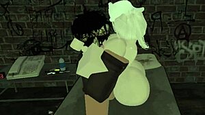 Whoa cute girl landlord can't handle that massive bbc destroying her on roblox?