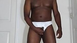 Finally masturbating again in white underwear solo bliss