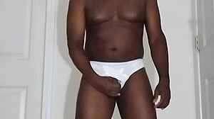 Finally masturbating again in white underwear solo bliss