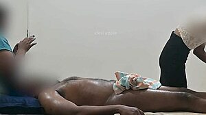 Spa Massage Turns into Threesome Cock Flashing Group Happy Ending with Juicy Cumshots