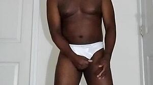 Finally masturbating again in white underwear solo bliss