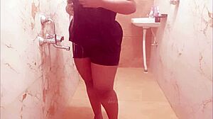 😏 sneaky horny milf pops out those massive tits just for you.